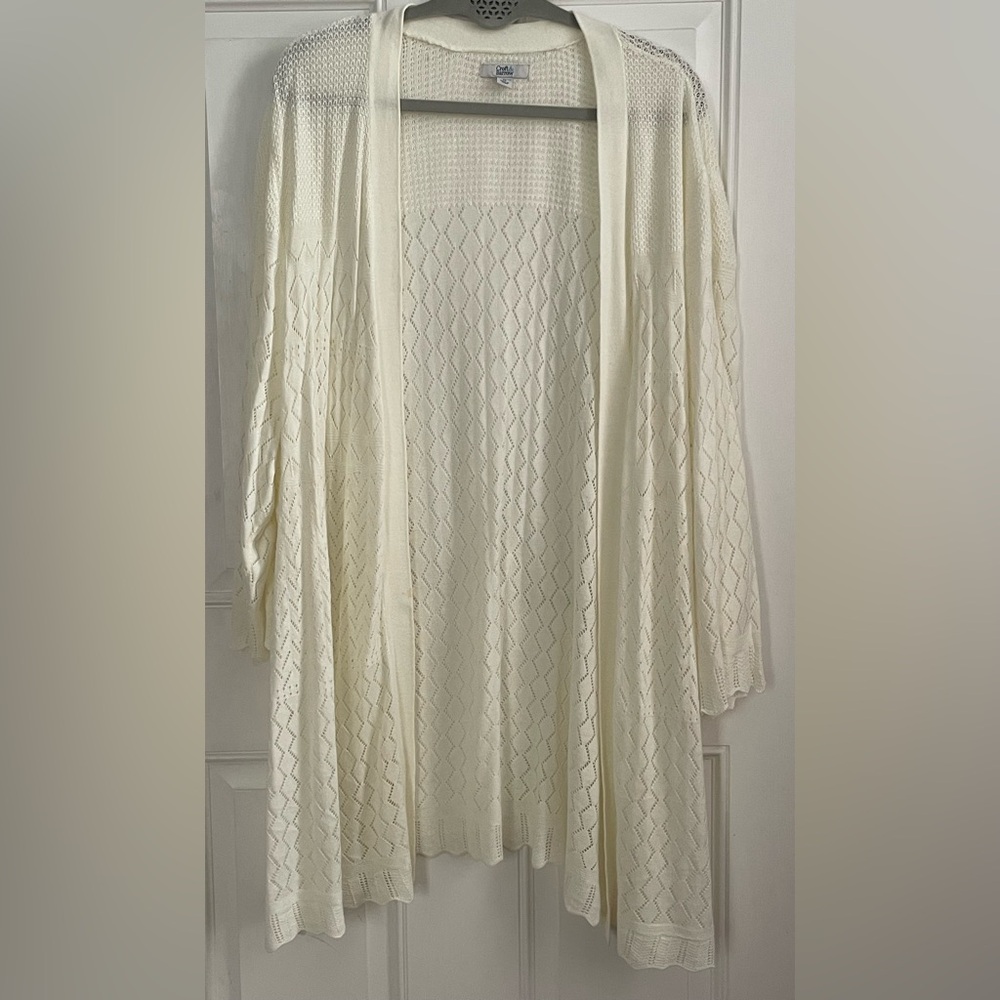 Croft & Barrow Women's Plus Cream Sweater